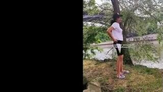 THE PARK NUDE SOLO FEMALE EXOTIC OUTSIDE - porn video