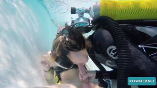 Hungarian blonde enjoys big cock in her mouth - porn video