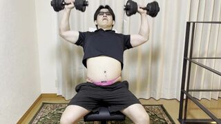 Dumbbel shoulder press - porn video