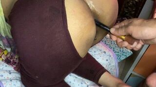 First time pichy dalwaya maja aya lekin buhat dard hova meri to gand he path gai pakistani wife desi - porn video